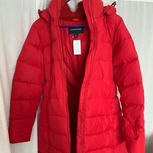 NWT Lands End red puffer